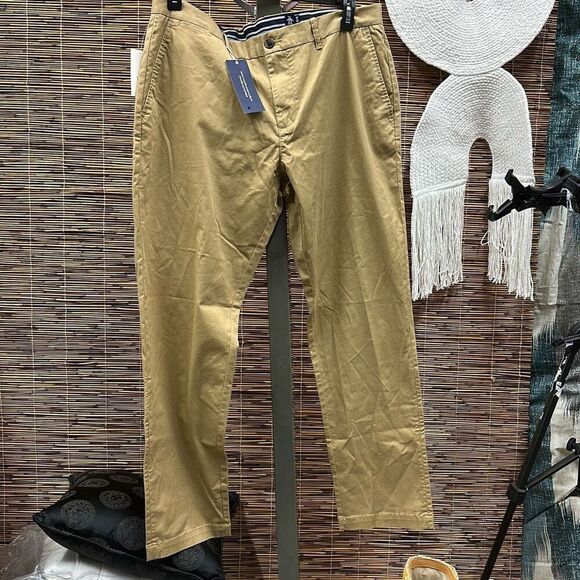 Original Penguin Men's Premium Slim Fit Pant in Green (OPBB099) | Size 38 X 32 | - Picture 2 of 3